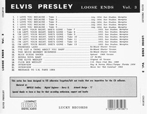 The King Elvis Presley, Other, 1993, Loose Ends - Vol.3