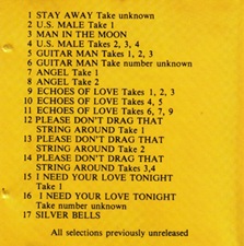 The King Elvis Presley, Other, 1993, Stay Away