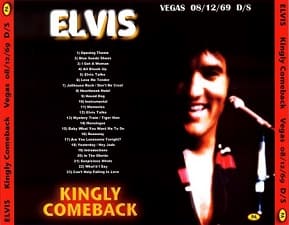 The King Elvis Presley, CDR PA, August 12, 1969, Las Vegas