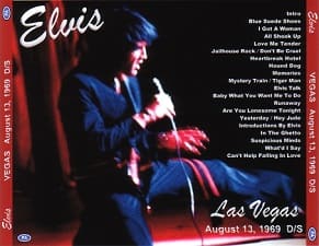 The King Elvis Presley, CDR PA, August 13, 1969, Las Vegas