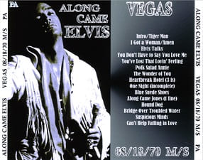 The King Elvis Presley, CDR PA, August 18, 1970, Las Vegas, Nevada