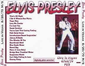 The King Elvis Presley, CDR PA, August 20, 1970, Las Vegas, Nevada