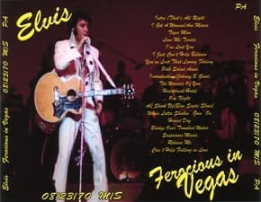 The King Elvis Presley, CDR PA, August 23, 1970, Las Vegas, Nevada