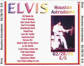 The King Elvis Presley, CDR PA, February 28, 1970, Houston