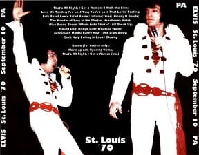 The King Elvis Presley, CDR PA, September 10, 1970, St.Louis, Missouri