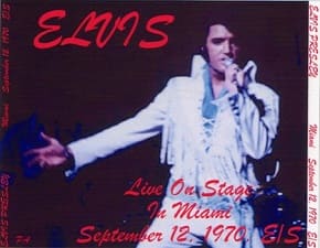 The King Elvis Presley, CDR PA, September 12, 1970, Miami, Florida