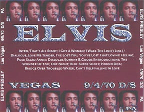 The King Elvis Presley, CDR PA, September 4, 1970, Las Vegas, Nevada