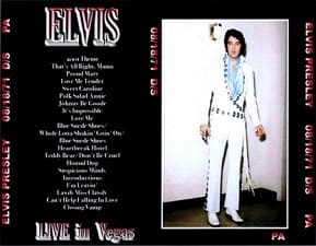 The King Elvis Presley, CDR PA, August 18, 1971, Las Vegas, Nevada