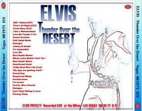 The King Elvis Presley, CDR PA, August 19, 1971, Las Vegas, Nevada