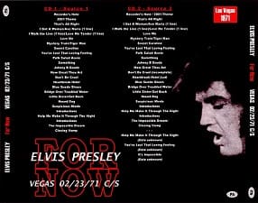 The King Elvis Presley, CDR PA, February 23, 1971, Las Vegas, Nevada