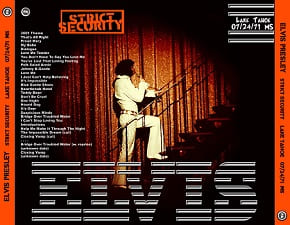 The King Elvis Presley, CDR PA, July 24, 1971, Lake Tahoe