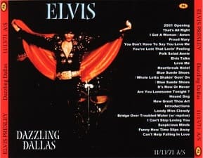 The King Elvis Presley, CDR PA, November 13, 1971, Dallas, Taxas