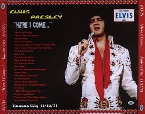 The King Elvis Presley, CDR PA, November 15, 1971, Kansas City, Missouri