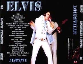 The King Elvis Presley, CDR PA, November 7, 1971, Louisville, Kentucky