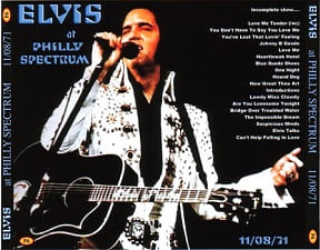 The King Elvis Presley, CDR PA, November 8, 1971, Philadelphia, Pennsylvania