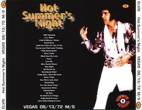 The King Elvis Presley, CDR PA, August 13, 1972, Las Vegas, Nevada