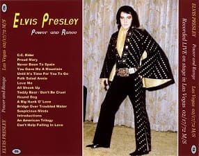 The King Elvis Presley, CDR PA, February 17, 1972, Las Vegas, Nevada