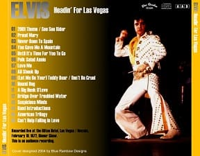 The King Elvis Presley, CDR PA, February 19, 1972, Las Vegas, Nevada