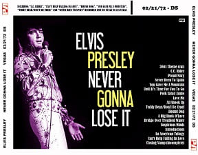 The King Elvis Presley, CDR PA, February 21, 1972, Las Vegas, Nevada