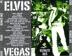 The King Elvis Presley, CDR PA, February 6, 1972, Las Vegas, Nevada