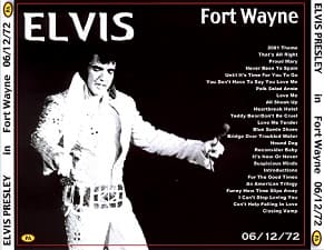 The King Elvis Presley, CDR PA, June 12, 1972, Fort Wayne, Indiana