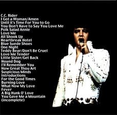 The King Elvis Presley, CDR PA, November 13, 1972, Honolulu, Hawaii