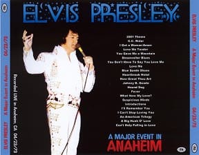 The King Elvis Presley, CDR PA, April 23, 1973, Anaheim, California