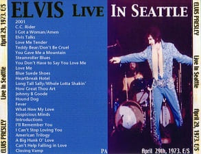 The King Elvis Presley, CDR PA, April 29, 1973, Seattle, Washington