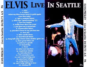 The King Elvis Presley, CDR PA, April 29, 1973, Seattle, Washington