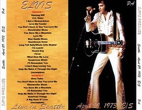 The King Elvis Presley, CDR PA, April 29, 1973, Seattle, Washington