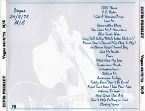The King Elvis Presley, CDR PA, August 26, 1973, Las Vegas, Nevada