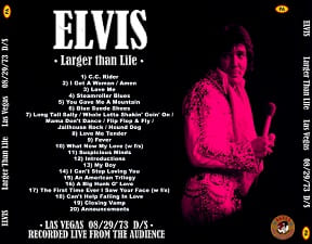 The King Elvis Presley, CDR PA, August 29, 1973, Las Vegas, Nevada