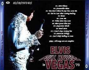 The King Elvis Presley, CDR PA, February 18, 1973, Las Vegas, Nevada