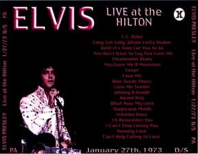 The King Elvis Presley, CDR PA, January 27, 1973, Las Vegas, Nevada