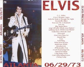 The King Elvis Presley, CDR PA, June 29, 1973, Atlanta, Georgia