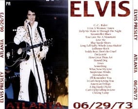 The King Elvis Presley, CDR PA, June 29, 1973, Atlanta, Georgia