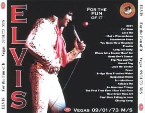 The King Elvis Presley, CDR PA, September 1, 1973, Las Vegas, Nevada