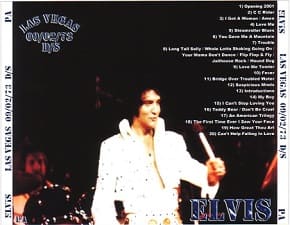 The King Elvis Presley, CDR PA, September 2, 1973, Las Vegas, Nevada