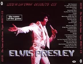 The King Elvis Presley, CDR PA, September 3, 1973, Las Vegas, Nevada