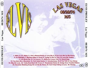 The King Elvis Presley, CDR PA, August 20, 1974, Las Vegas, Nevada, Las Vegas
