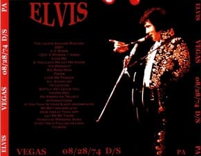 The King Elvis Presley, CDR PA, August 28, 1974, Las Vegas, Nevada, Vegas