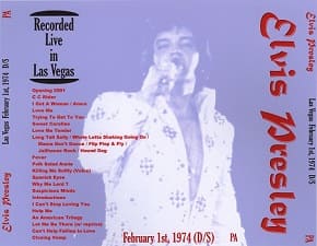 The King Elvis Presley, CDR PA, February 1, 1974, Las Vegas, Nevada, Recorded Live In Las Vegas