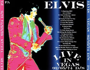 The King Elvis Presley, CDR PA, February 5, 1974, Las Vegas, Nevada, Live In Vegas