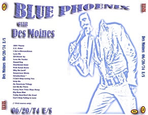 The King Elvis Presley, CDR PA, June 20, 1974, Des Moines, Iowa, Blue Phoenix Over Des Moines