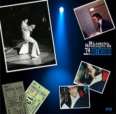 The King Elvis Presley, CDR PA, March 13, 1974, Greensboro, North Carolina, Beaming Spotlights In Greensboro