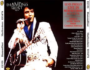 The King Elvis Presley, CDR PA, March 14, 1974, Murfreesboro, Tennessee, Diamond Dust