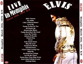 The King Elvis Presley, CDR PA, March 16, 1974, Memphis, Tennessee, Live In Memphis