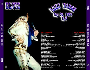 The King Elvis Presley, CDR PA, May 25, 1974, Lake Tahoe, Nevada, Lake Tahoe