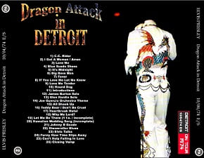 The King Elvis Presley, CDR PA, October 4, 1974, Detroit, Michigan, Dragon Attack In Detroit