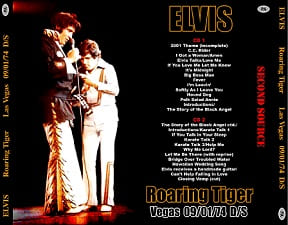 The King Elvis Presley, CDR PA, September 1, 1974, Las Vegas, Nevada, Roaring Tiger